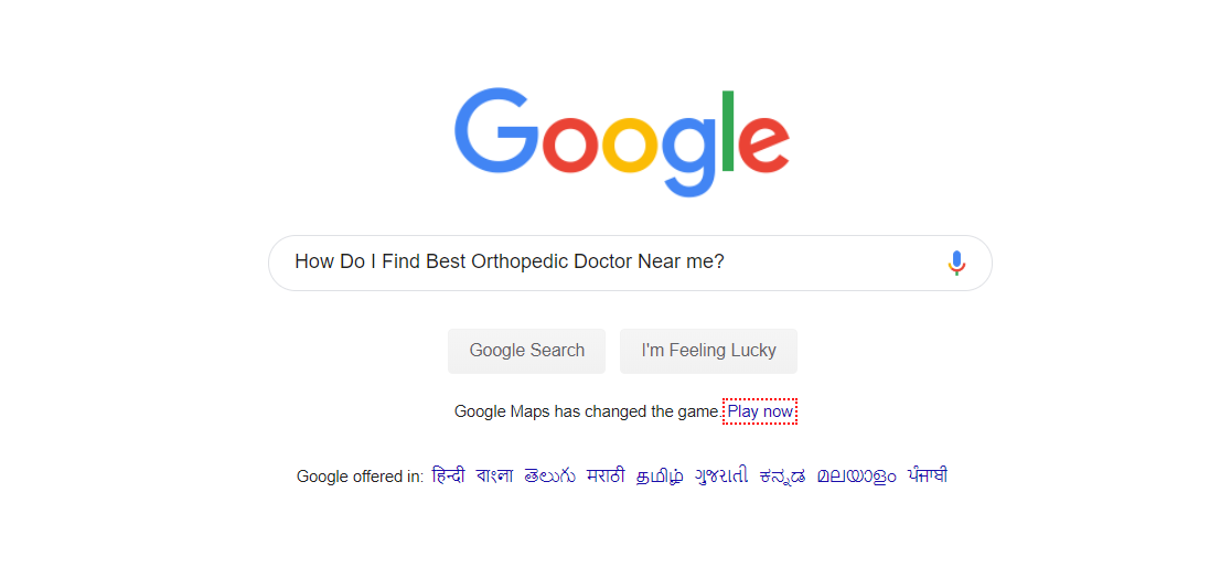 google the best Orthopedic Doctor